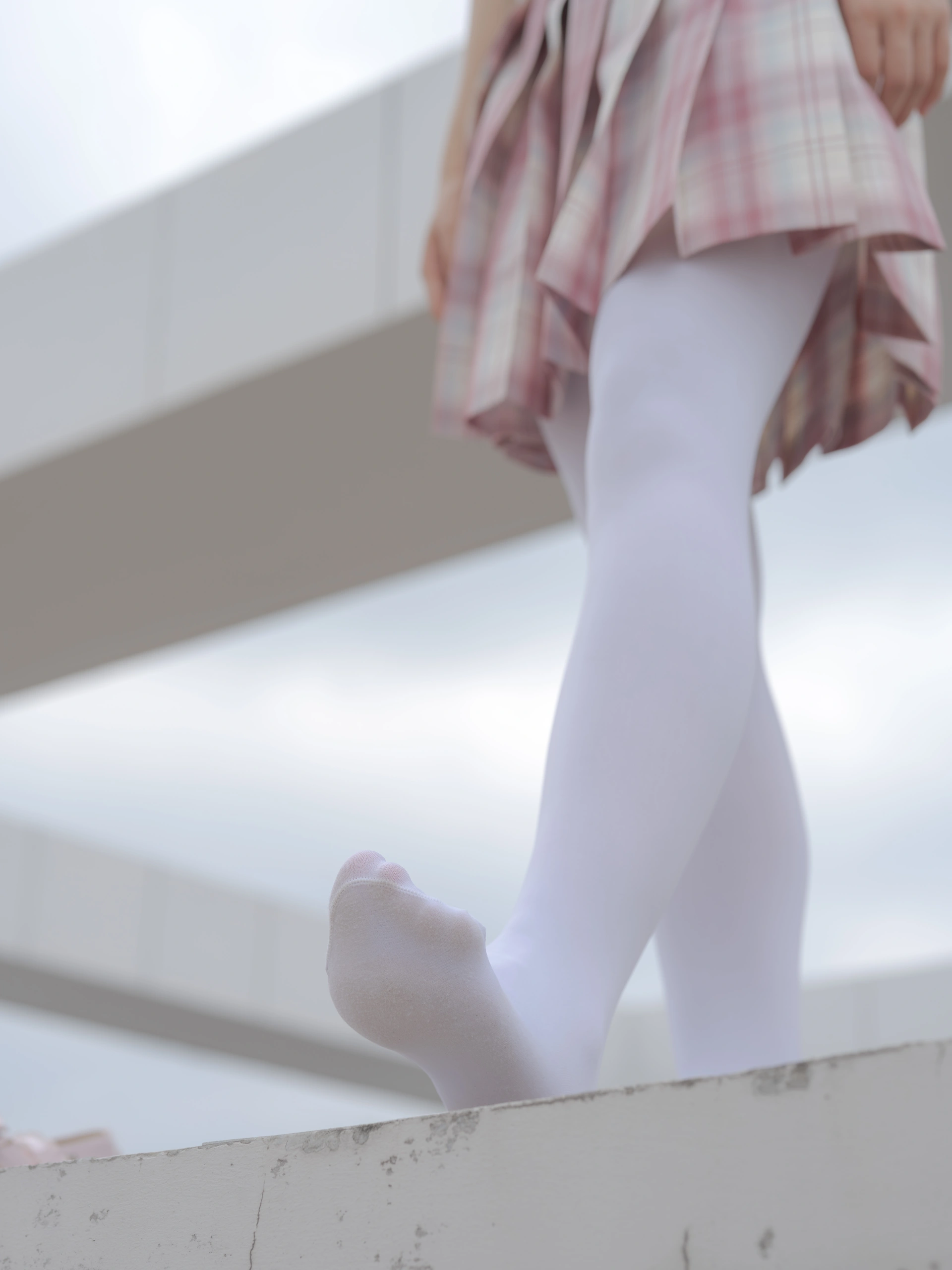 森萝财团写真 – 小圆 试拍 JKJK格子裙插图7